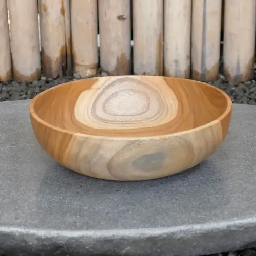 Product image of the product “Wooden bowl, made of teak wood, 20 cm dia. ”